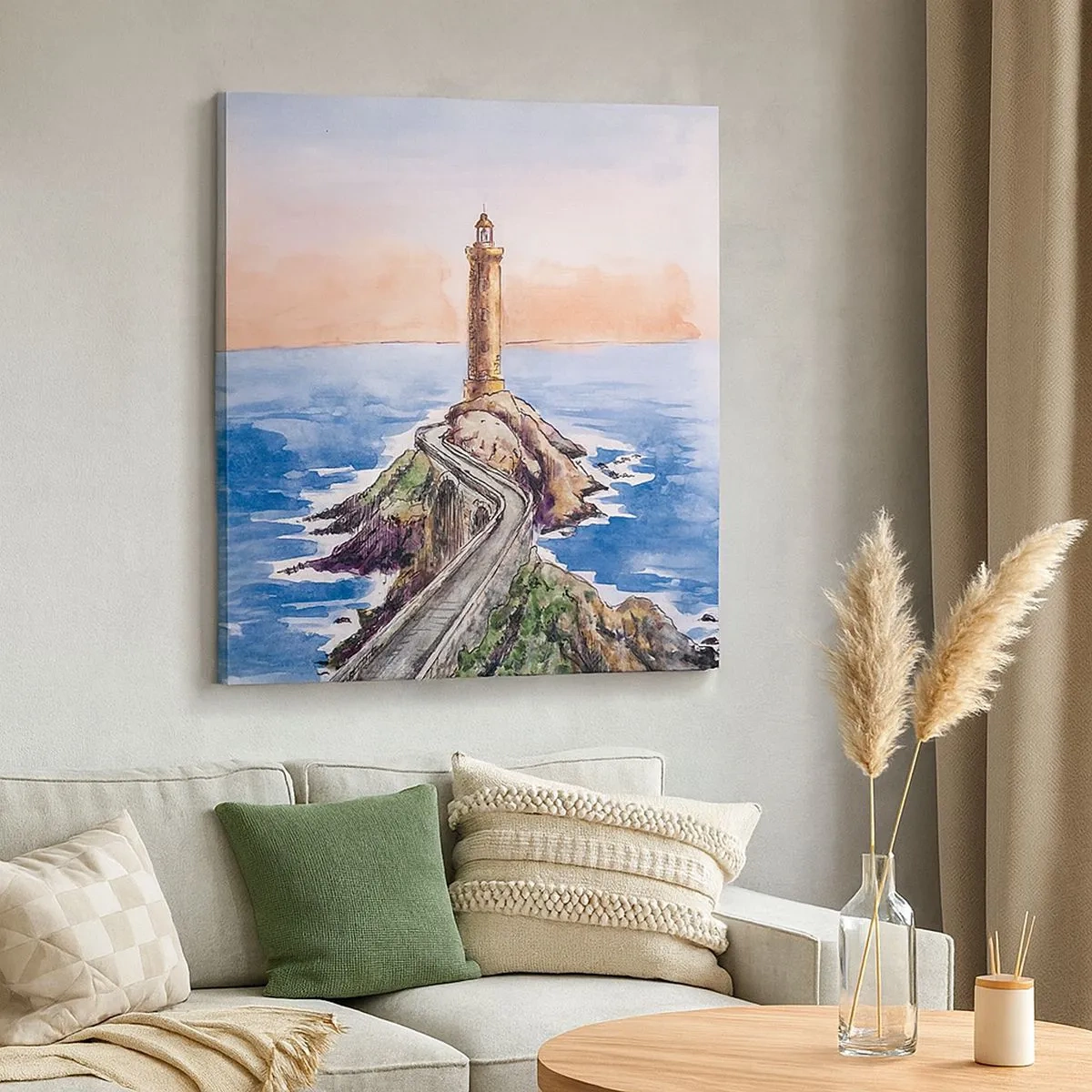 Obraz na plátně - Tváří v tvář moři - 30x30 cm