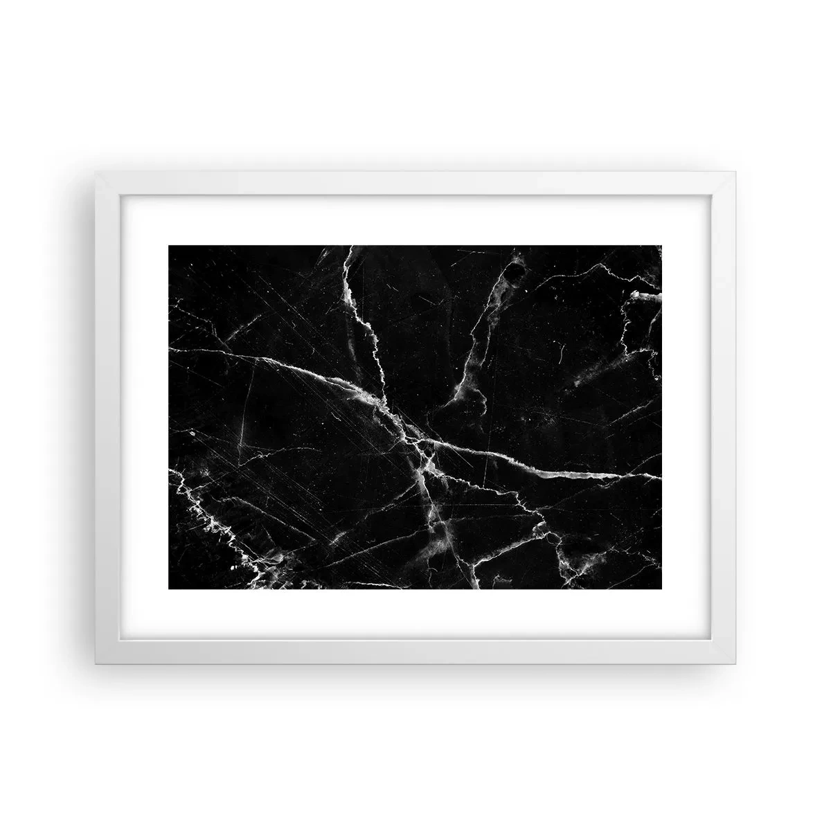 Plakát v bílém rámu - Tajemný život kamene - 40x30 cm