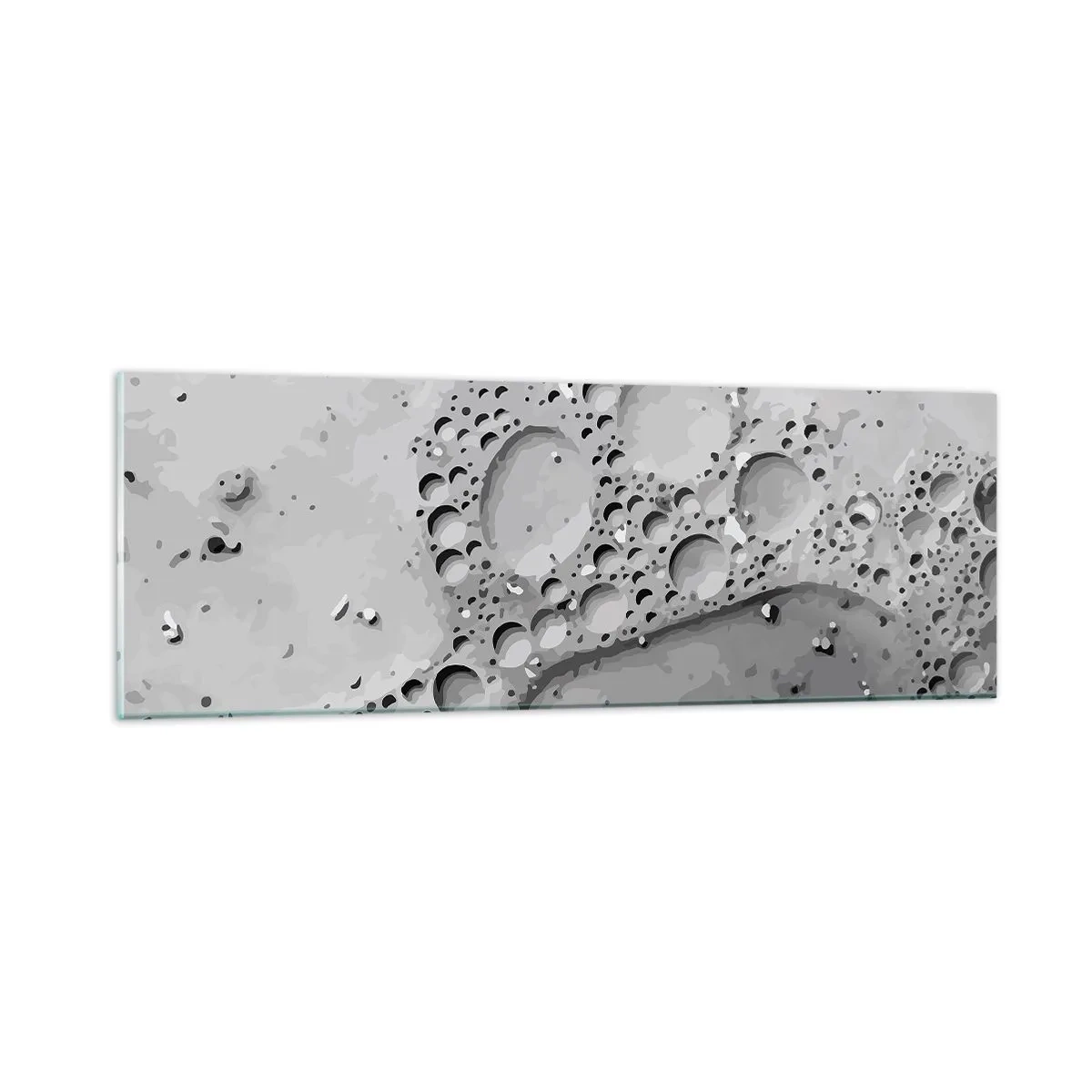 Obraz na skle - Stopa po zpěněném - 90x30 cm
