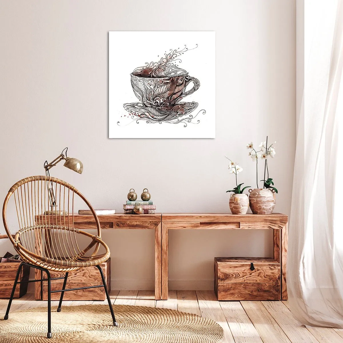 Obraz na plátně - Čaj dobrý na všechno - 60x60 cm