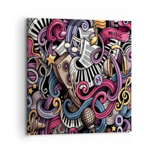 Obraz na plátně - Komplikovaná melodie - 70x70 cm