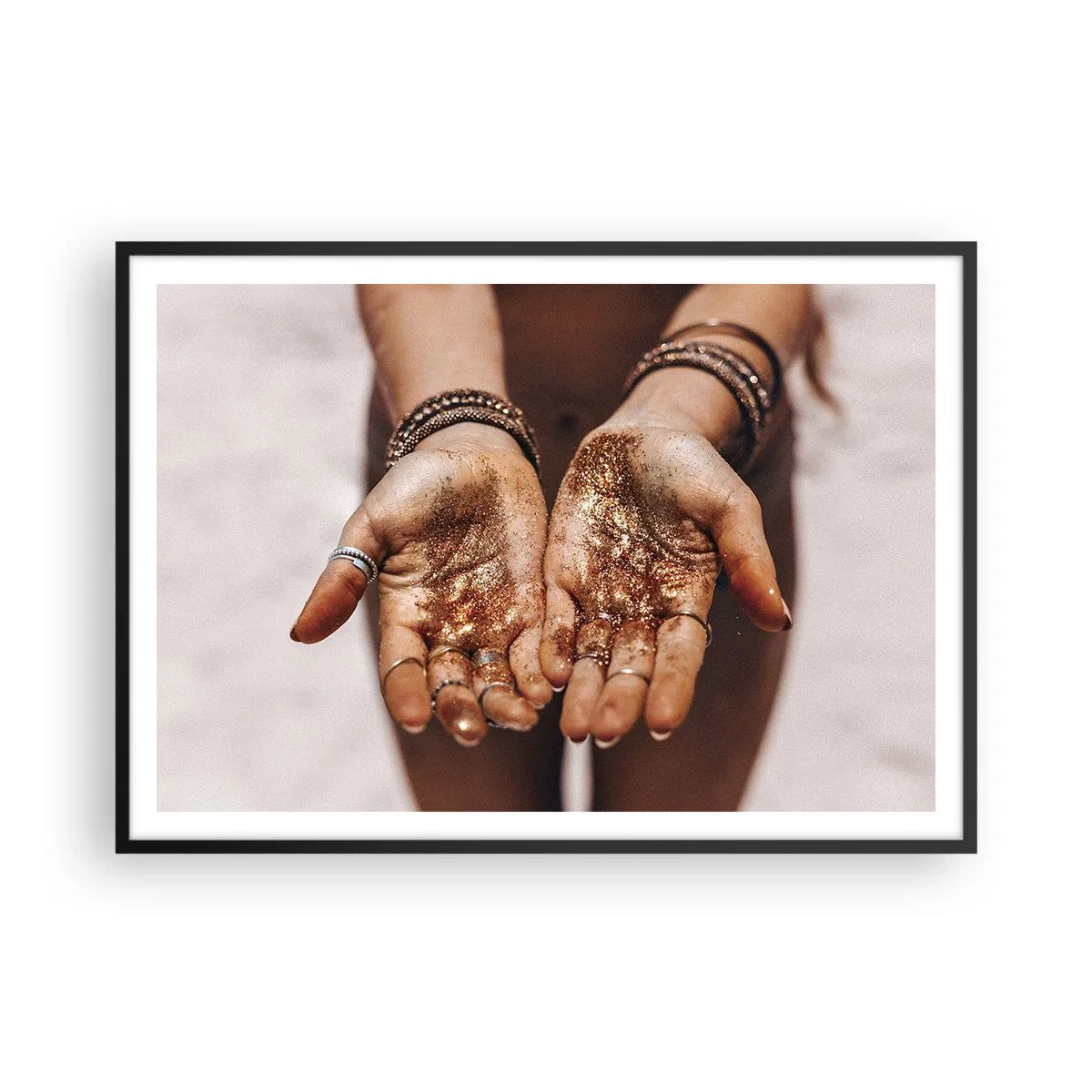 Plakát v černém rámu - Dárek pro tebe - 100x70 cm