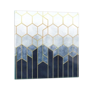 Obraz na skle - Kompozice v synkopickém rytmu - 50x50 cm