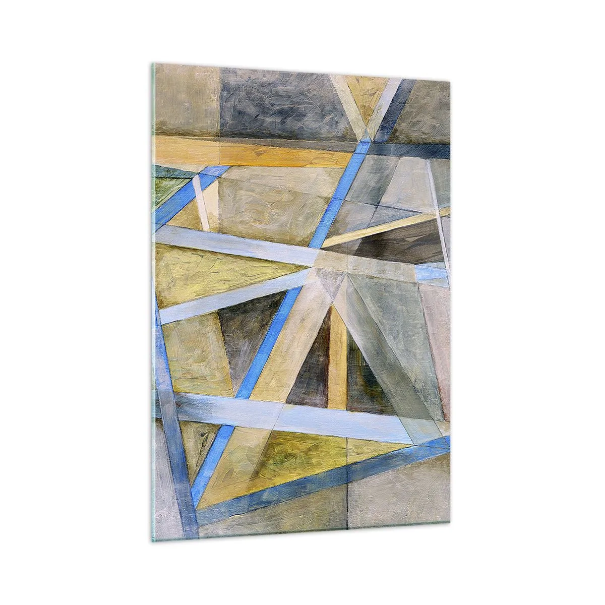 Obraz na skle - Přímo nebo diagonálně? - 50x70 cm