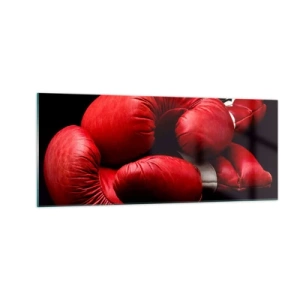 Obraz na skle - Emoce války za námi - 100x40 cm