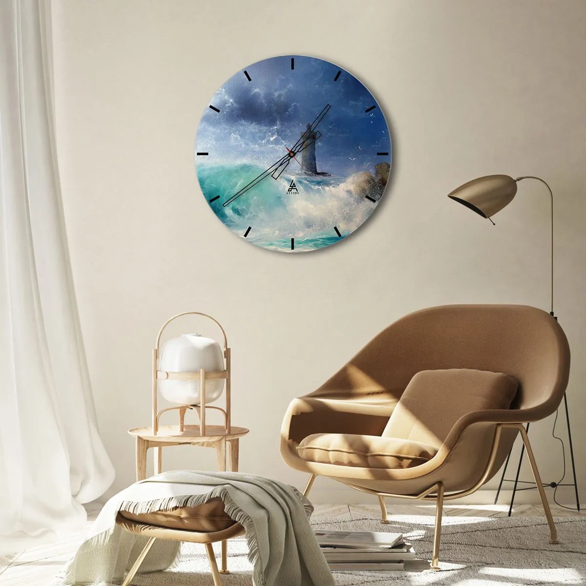 Nástěnné hodiny - Na stráži proti živlům - 30x30 cm