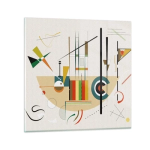 Obraz na skle - A svět se směje - 60x60 cm
