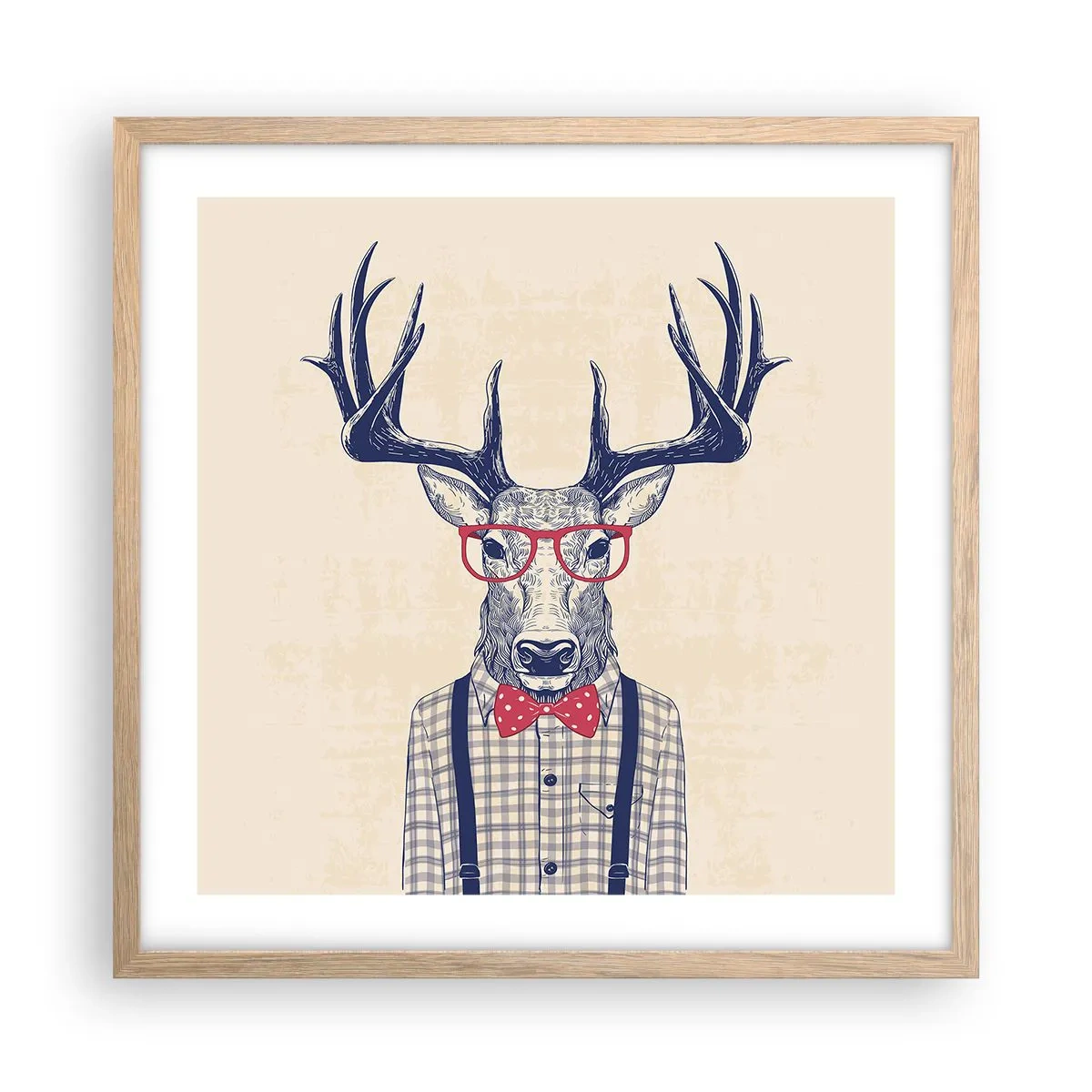 Plakát v rámu světlý dub - Zábavná extravagance - 50x50 cm