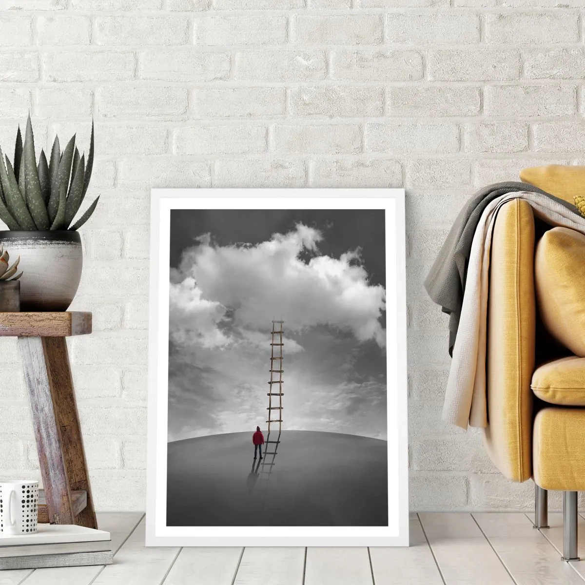 Plakát v bílém rámu - Všechno je možné - 70x100 cm