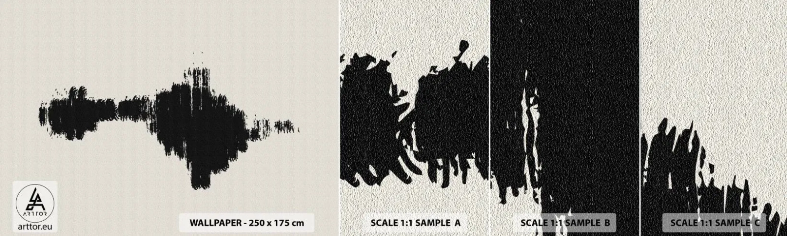 Vzor Fototapety Samolepicí Deluxe Sticker - Vibrace představivosti - Moderní, Abstrakce, skandinávský - 100x30 cm