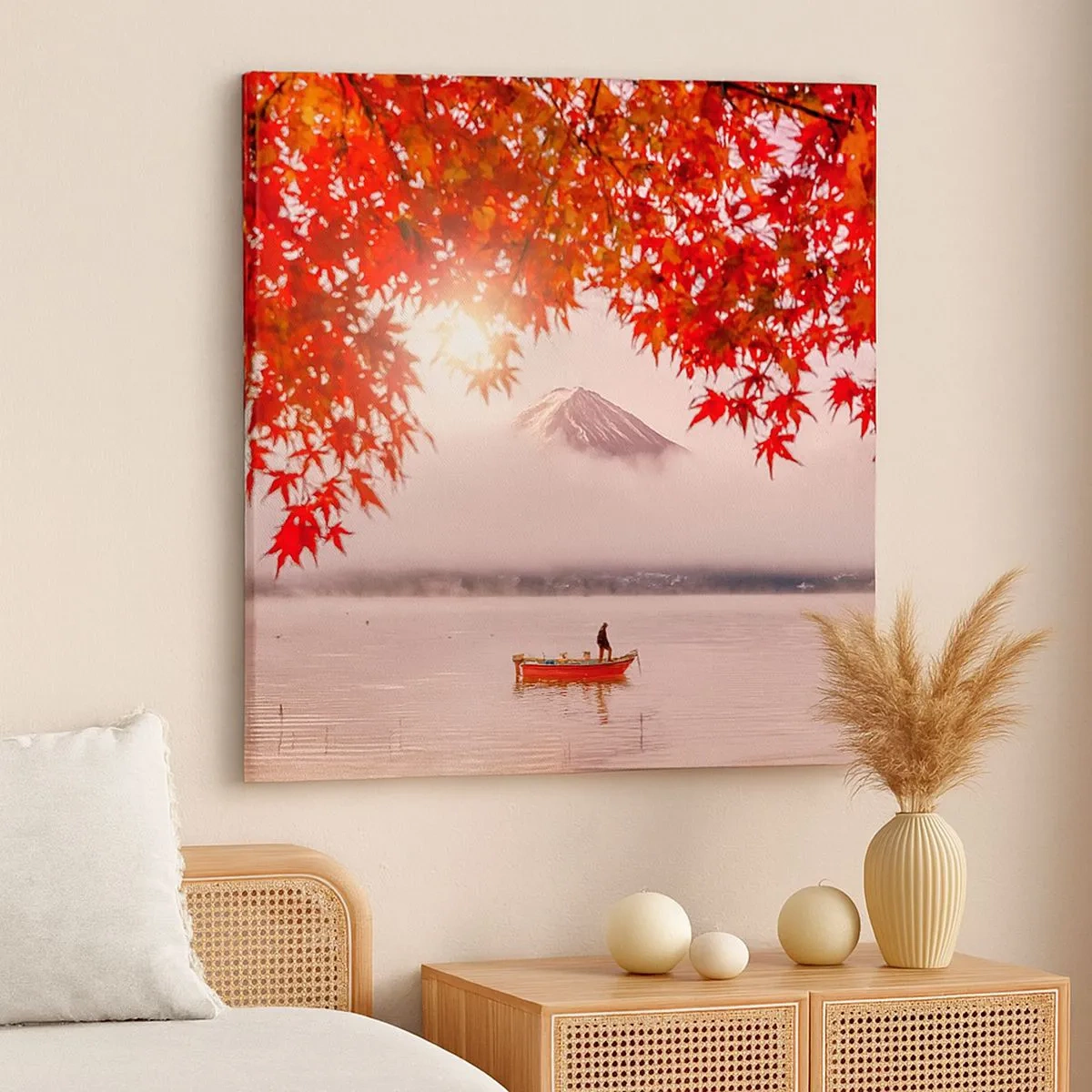 Obraz na plátně - V japonském stylu - 30x30 cm