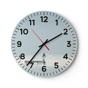 Nástěnné hodiny - Ano, čekám. - 40x40 cm