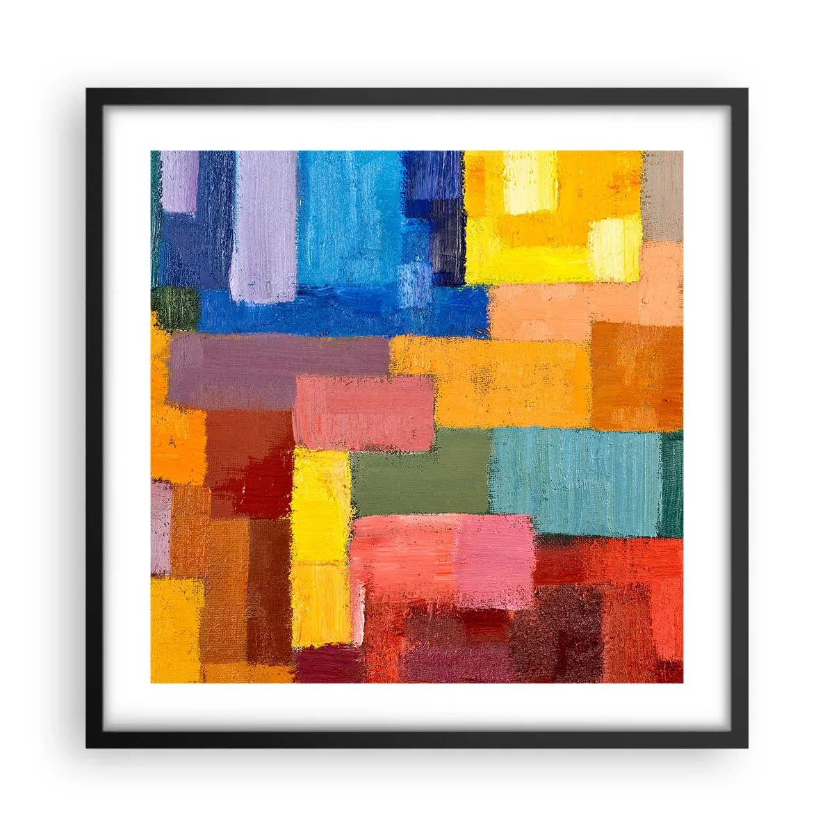 Plakát v černém rámu - Každý jiný, všechny barevné - 50x50 cm