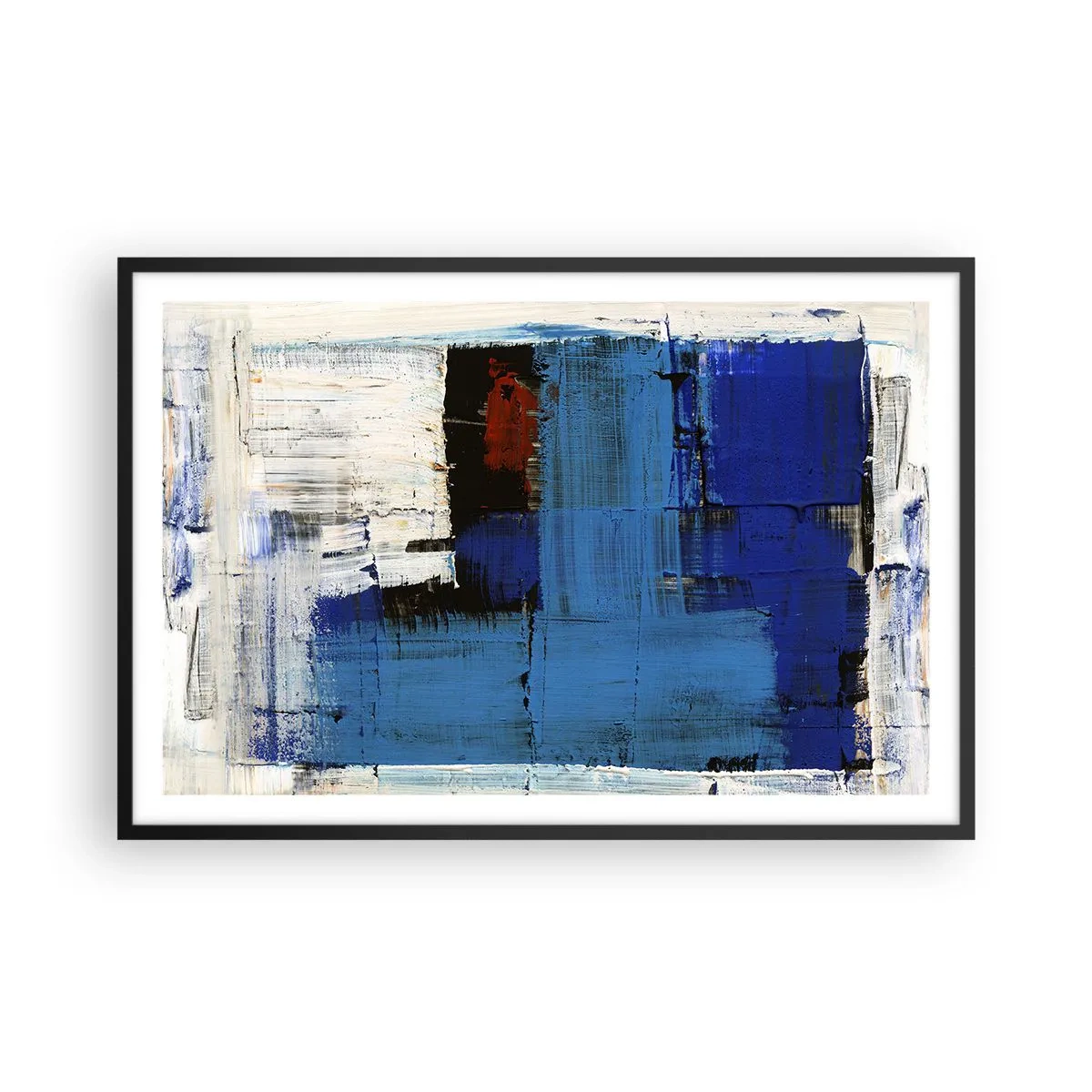 Plakát v černém rámu - Tajemství modré - 91x61 cm