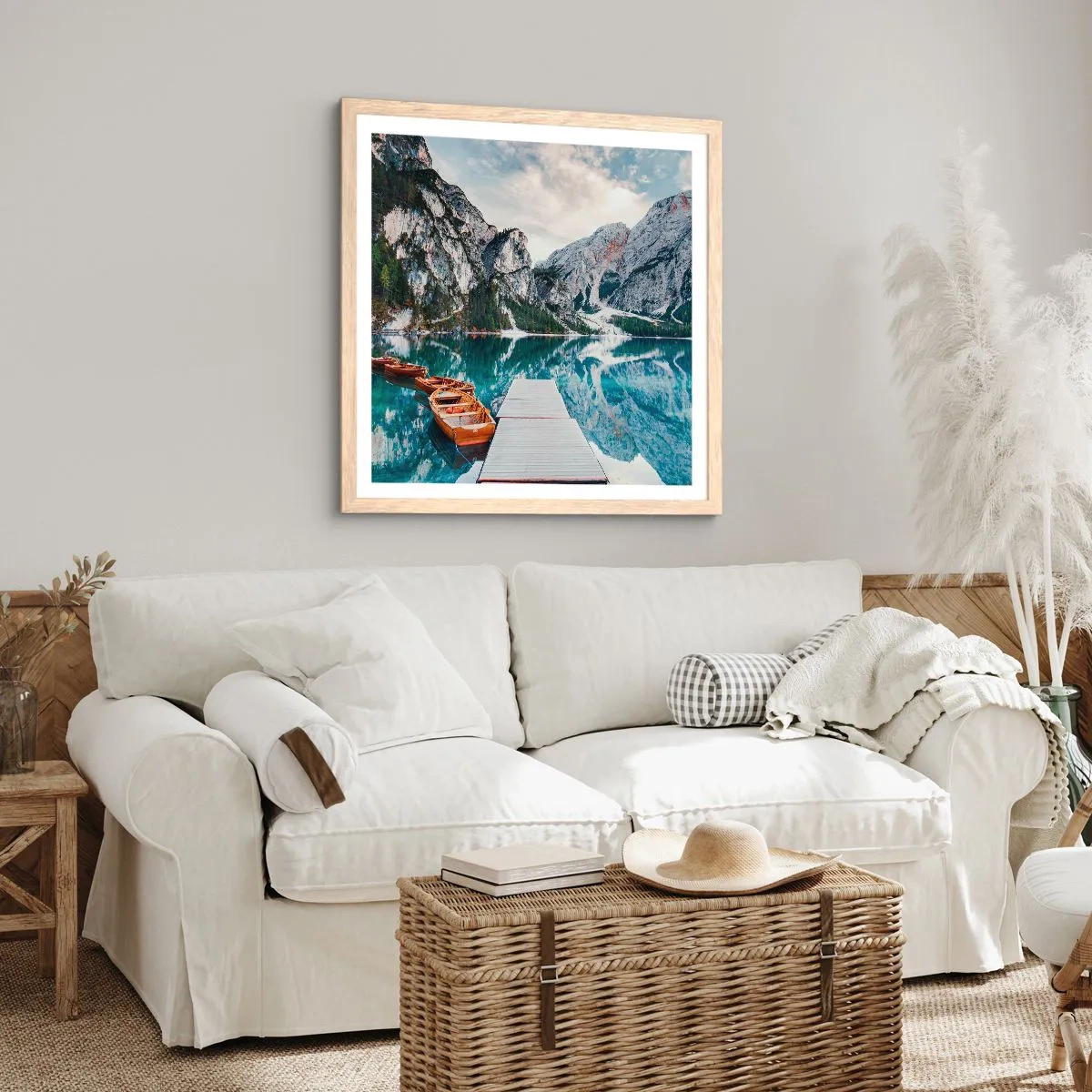 Plakát v rámu světlý dub - Ukážeme vám krásu - 30x30 cm