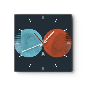 Nástěnné hodiny - Pouze geometrie? - 30x30 cm