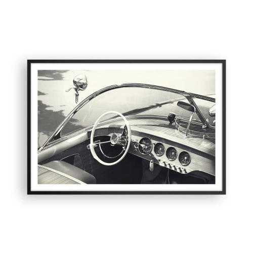 Plakát v černém rámu - Počasí pro bohaté - 91x61 cm