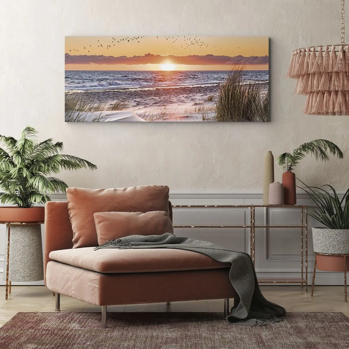 Obraz na plátně - Horizontální krajina - 160x50 cm