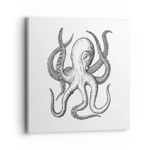 Obraz na plátně - Tančící s vlnami - 40x40 cm