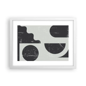 Plakát v bílém rámu - Kompozice nad a pod - 40x30 cm