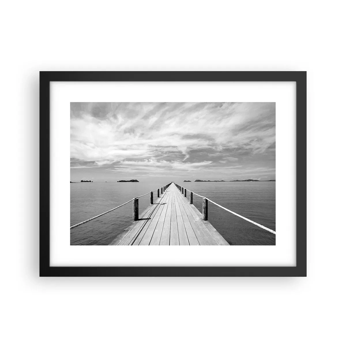 Plakát v černém rámu - Co takhle cesta… - 40x30 cm