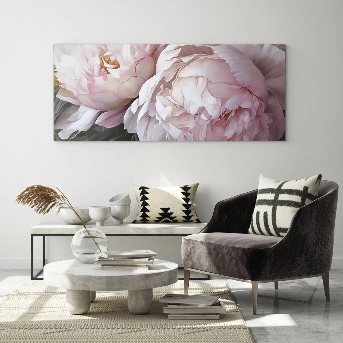 Obraz na skle - Uchytnuté v rozkvětu - 100x40 cm