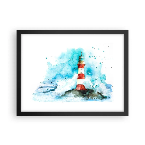 Plakát v černém rámu - Jednota živlů - 40x30 cm