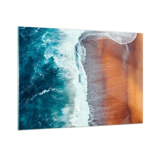 Obraz na skle - Dotek oceánu - 100x70 cm