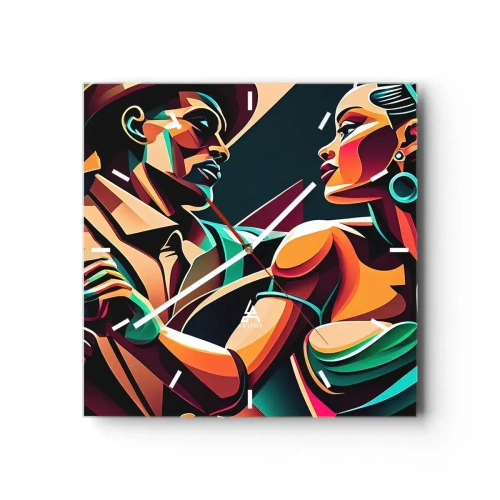 Nástěnné hodiny - V rytmu srdce - 30x30 cm