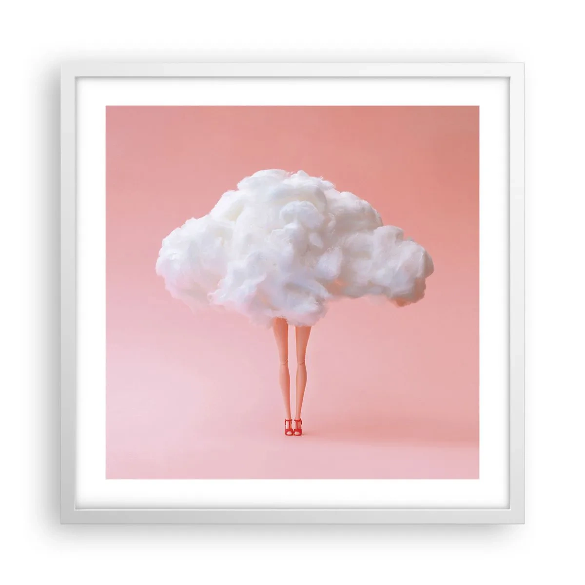 Plakát v bílém rámu - Sladký slib - 50x50 cm