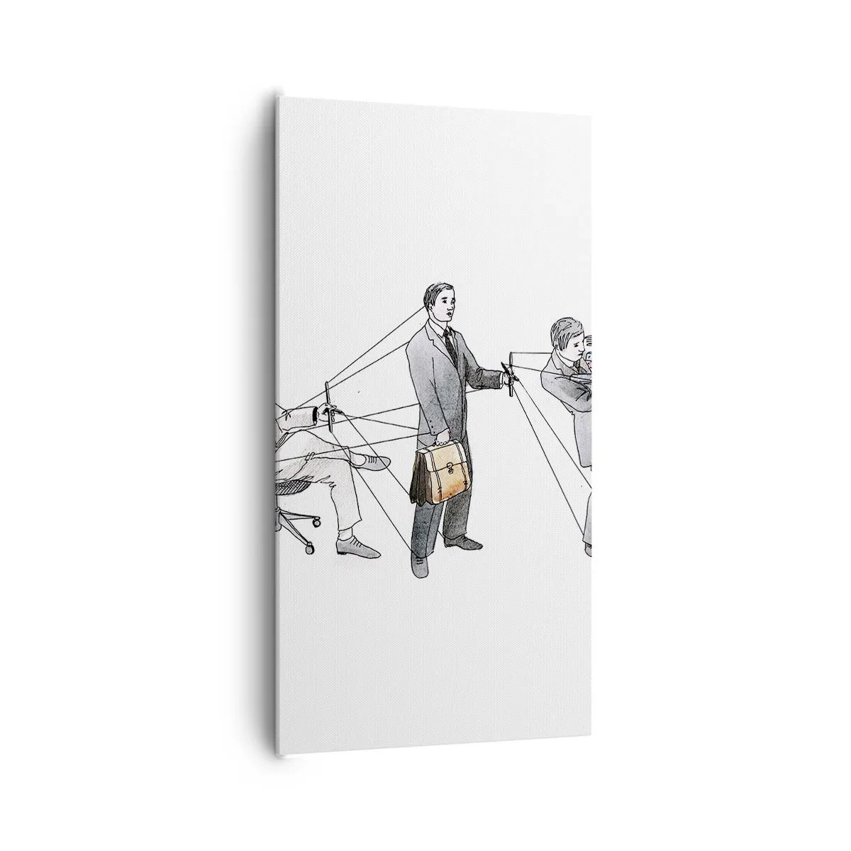 Obraz na plátně - Každý má svého pána - 65x120 cm