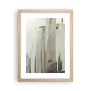 Plakát v rámu světlý dub - Sen o městě - 30x40 cm