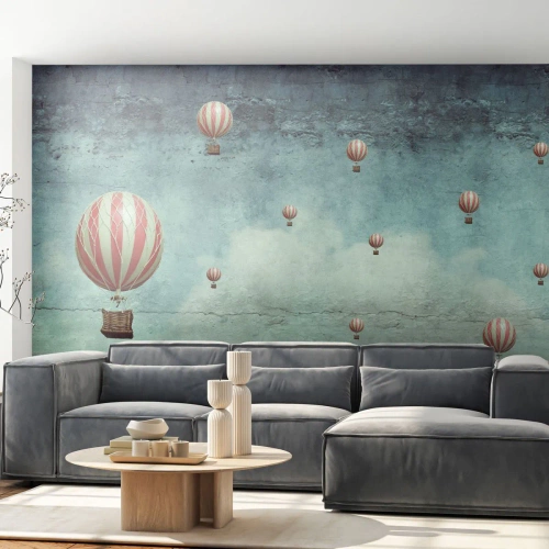 Fototapeta Premium Canvas - Osvobozeni od shonu života - Abstrakce, Výlet, Let balonem - 500x350 cm