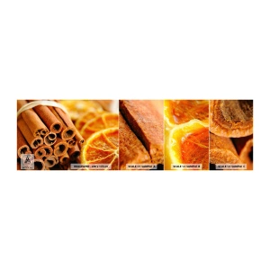 Vzor Fototapety Samolepicí Deluxe Sticker - Cítíte jejich aroma? - oranžový, Skořicová tyčinka, Koření - 100x30 cm