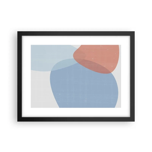 Plakát v černém rámu - Pastelové vztahy - 40x30 cm