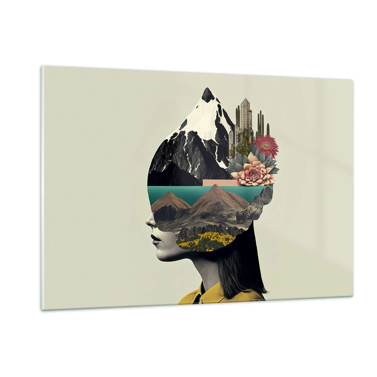 Obraz na skle - Žena – vždy tajemství - 120x80 cm