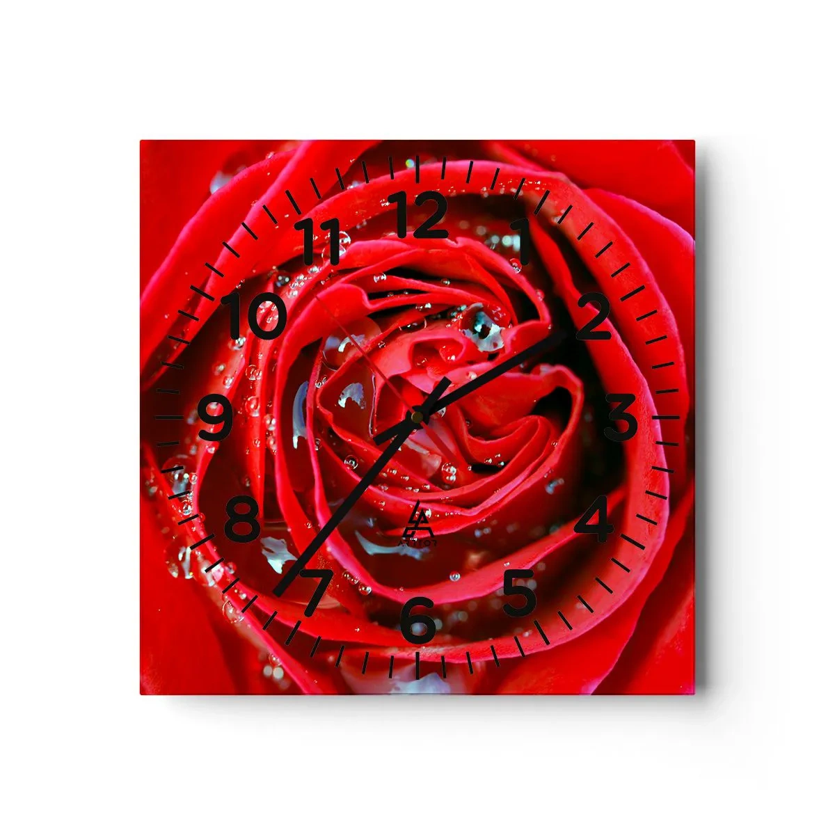 Nástěnné hodiny - V kapkách rosy - 30x30 cm