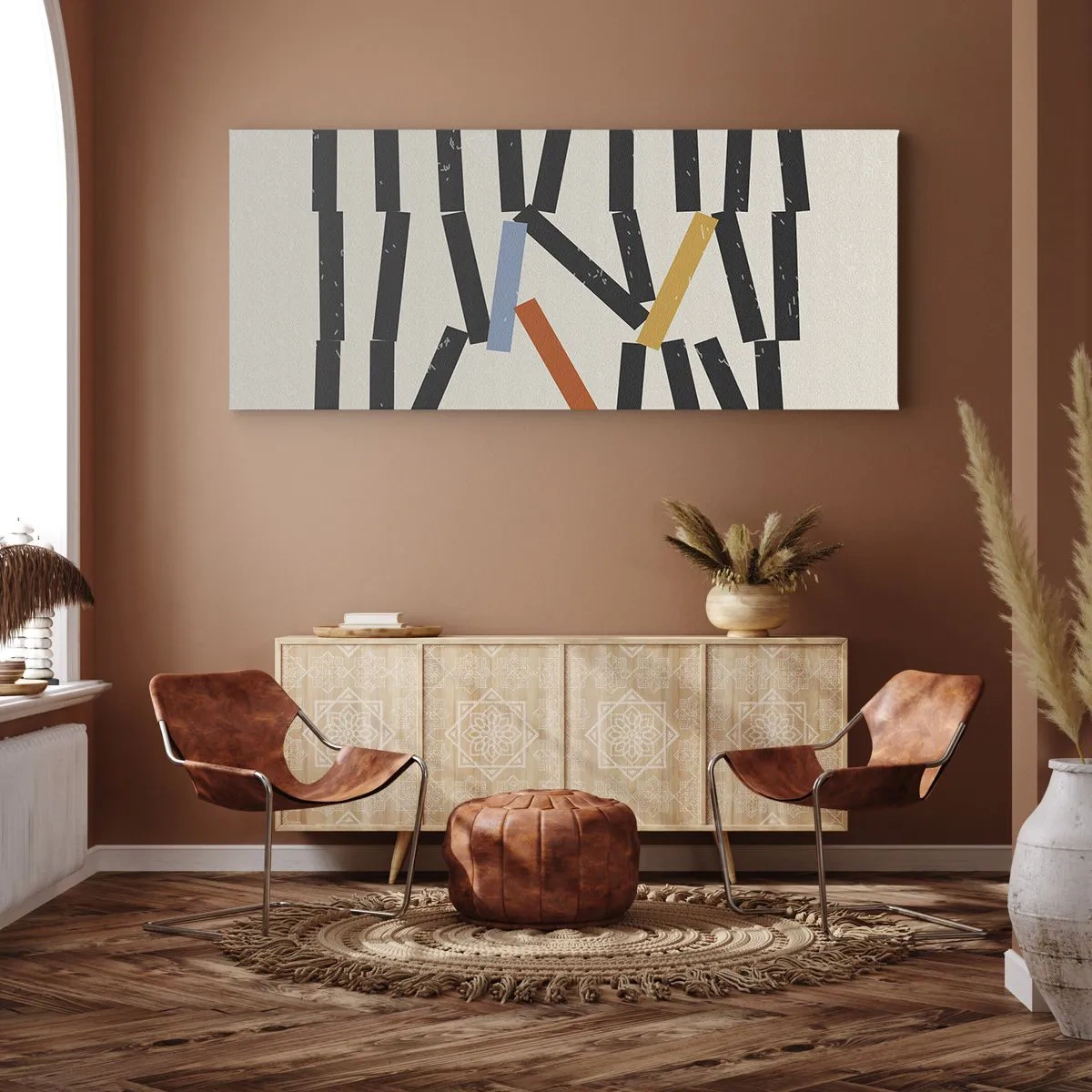 Obraz na plátně - Domino – kompozice - 100x40 cm