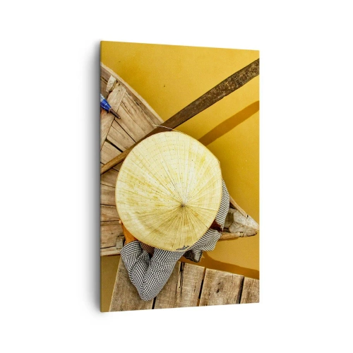 Obraz na plátně - Život na žluté řece - 80x120 cm