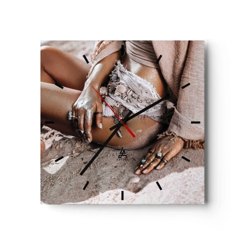 Nástěnné hodiny - Vyplavena na břeh? - 30x30 cm