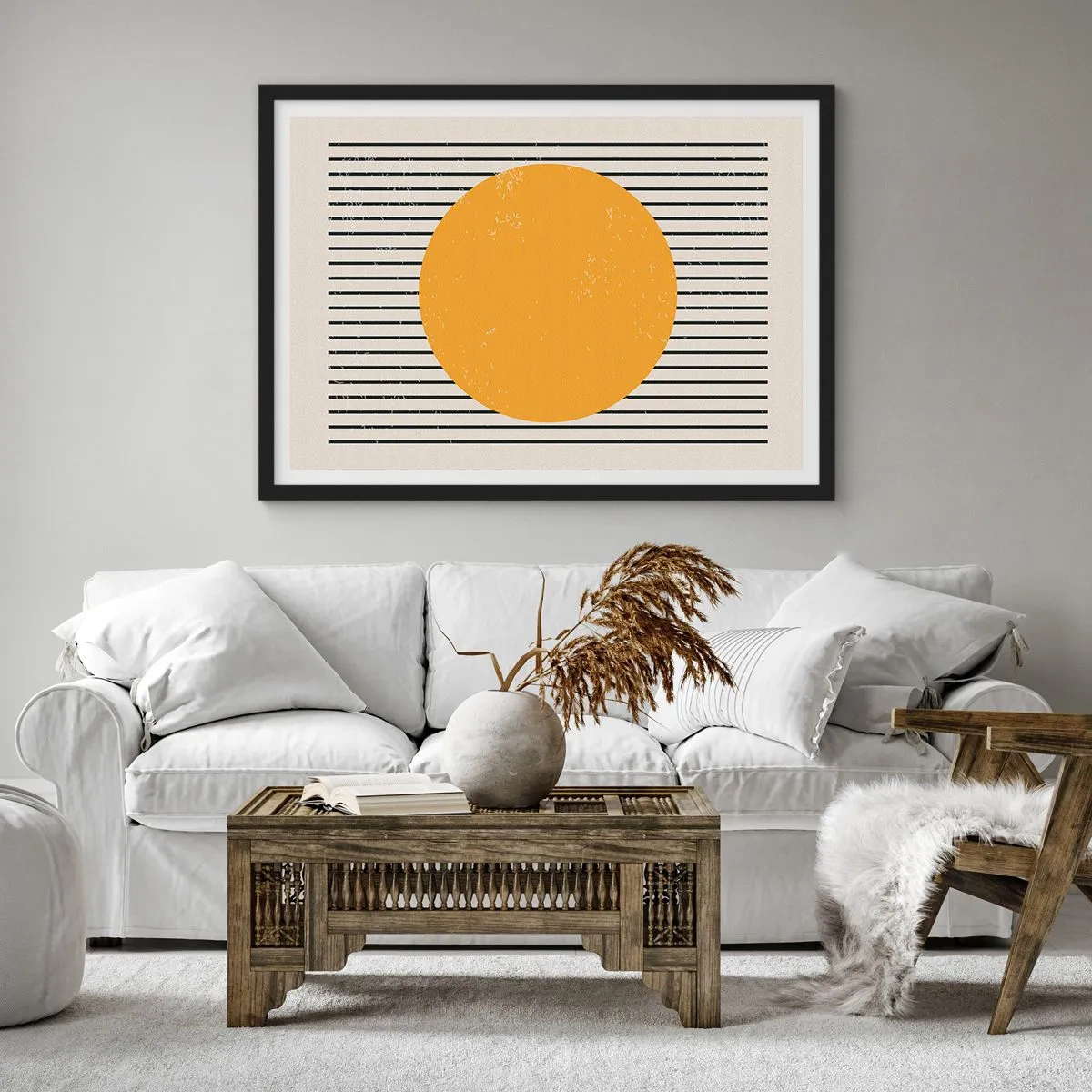 Plakát v černém rámu - Síla jednoduchosti - 70x50 cm