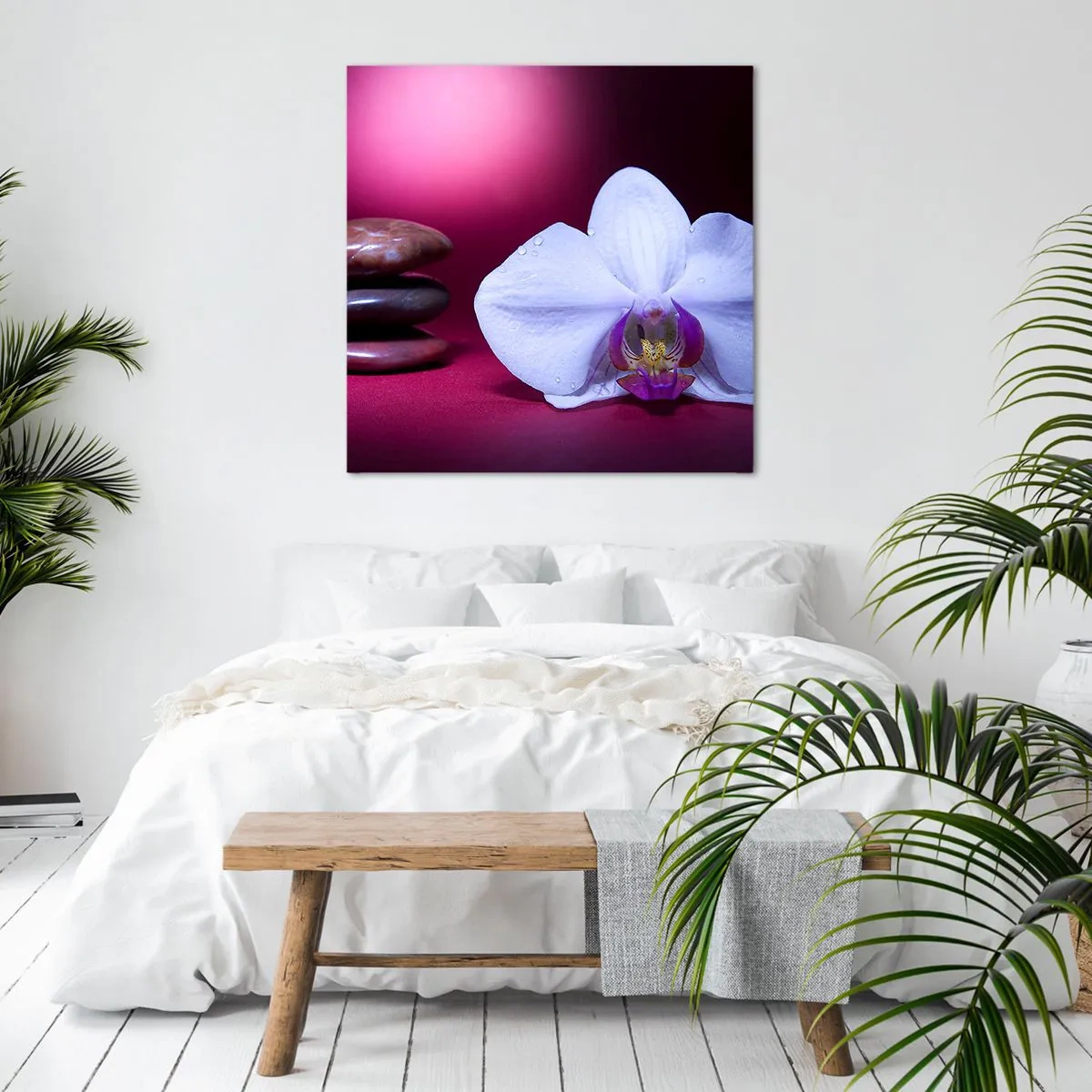 Obraz na plátně - Studie svěžesti ve fialové - 40x40 cm