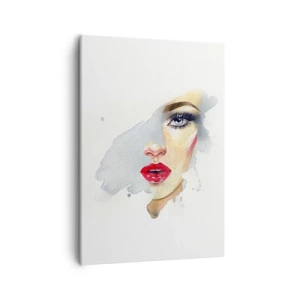 Obraz na plátně - Odraz v kapce vody - 50x70 cm