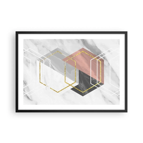 Plakát v černém rámu - Řetězová kompozice - 70x50 cm