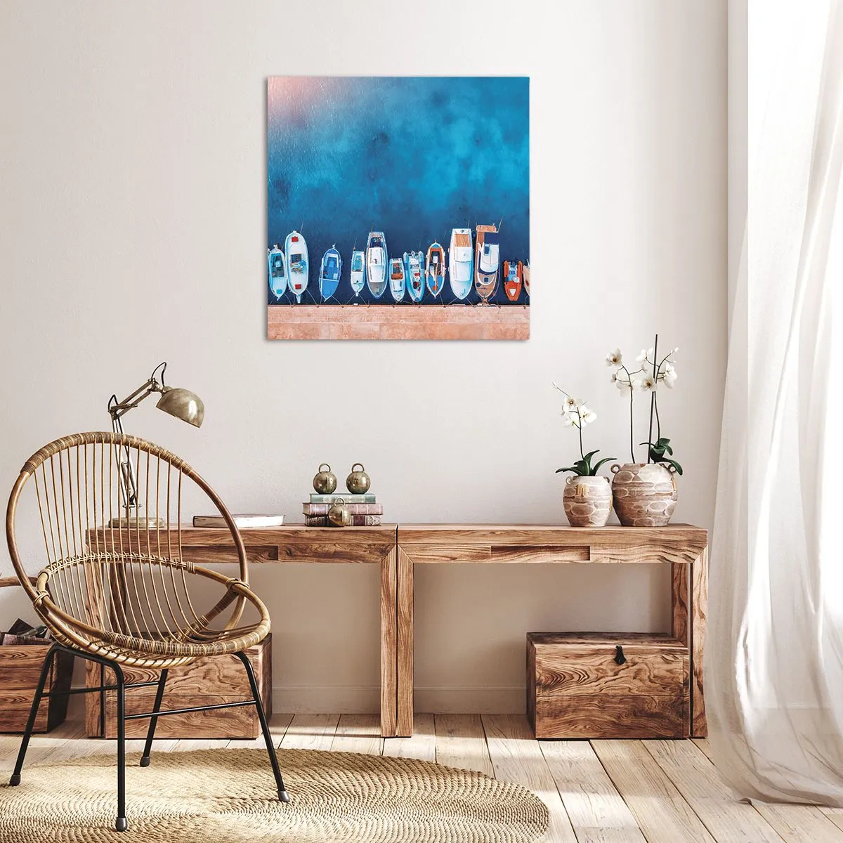 Obraz na plátně - V řadě za sebou - 60x60 cm