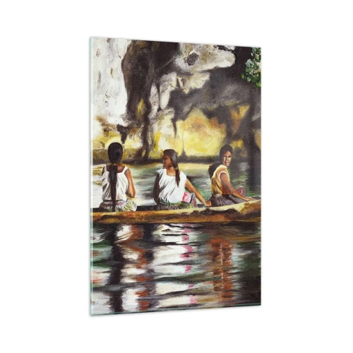 Obraz na skle - V polynéském ráji - 80x120 cm