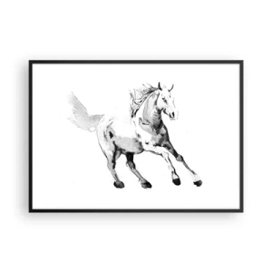 Plakát v černém rámu - Nezkrocená duše - 100x70 cm