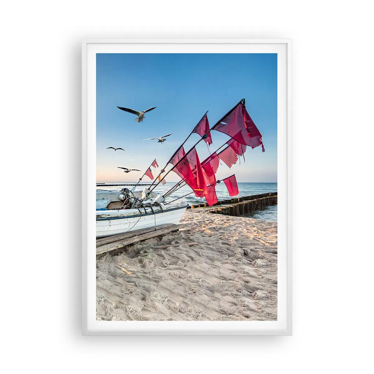 Plakát v bílém rámu - Zasloužená přestávka - 70x100 cm