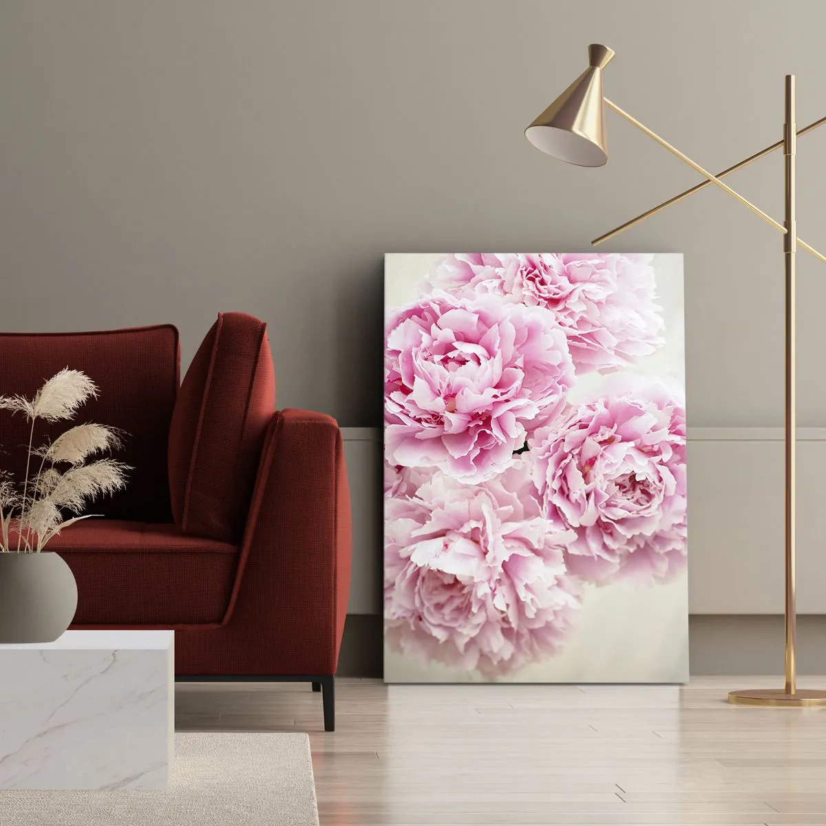 Obraz na plátně - V růžovém přepychu - 50x70 cm
