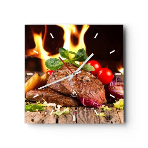 Nástěnné hodiny - Vykouzlené žárem - 30x30 cm